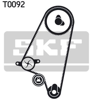 Комплект ремня ГРМ SKF VKMA90001