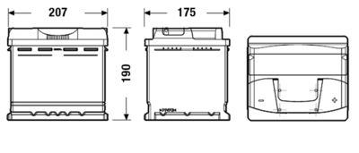 Аккумулятор EXIDE EB500