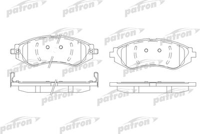Колодки тормозные дисковые передние PATRON PBP1905