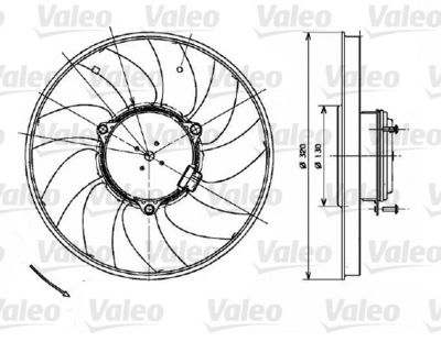 Вентилятор радиатора VALEO 696083