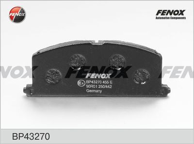 Колодки тормозные дисковые FENOX BP43270