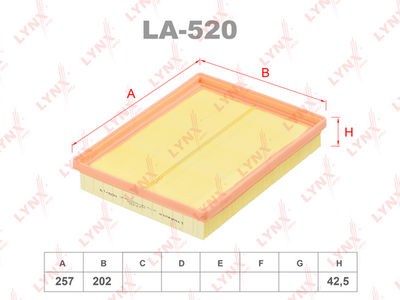 Фильтр воздушный LYNXauto LA520