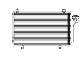Радиатор кондиционера LUZAR LRAC251PE