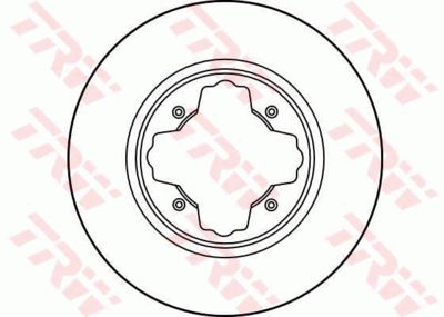 Диск тормозной передний TRW DF3084