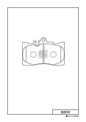 Колодки тормозные дисковые MK KASHIYAMA D2212
