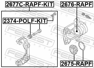 Поршень тормозного суппорта MASTERKIT 77A1809